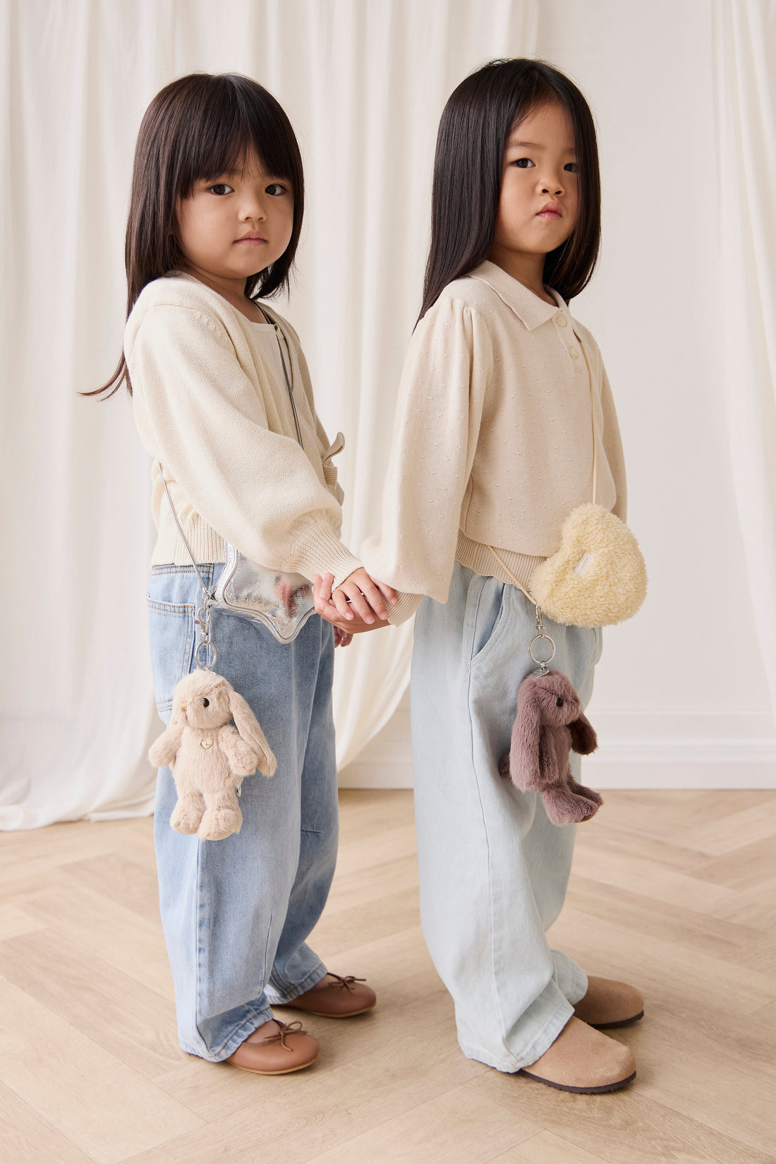 Snuggle Bunnies - Penelope Keyring - Caramel Childrens Toy from Jamie Kay Australia