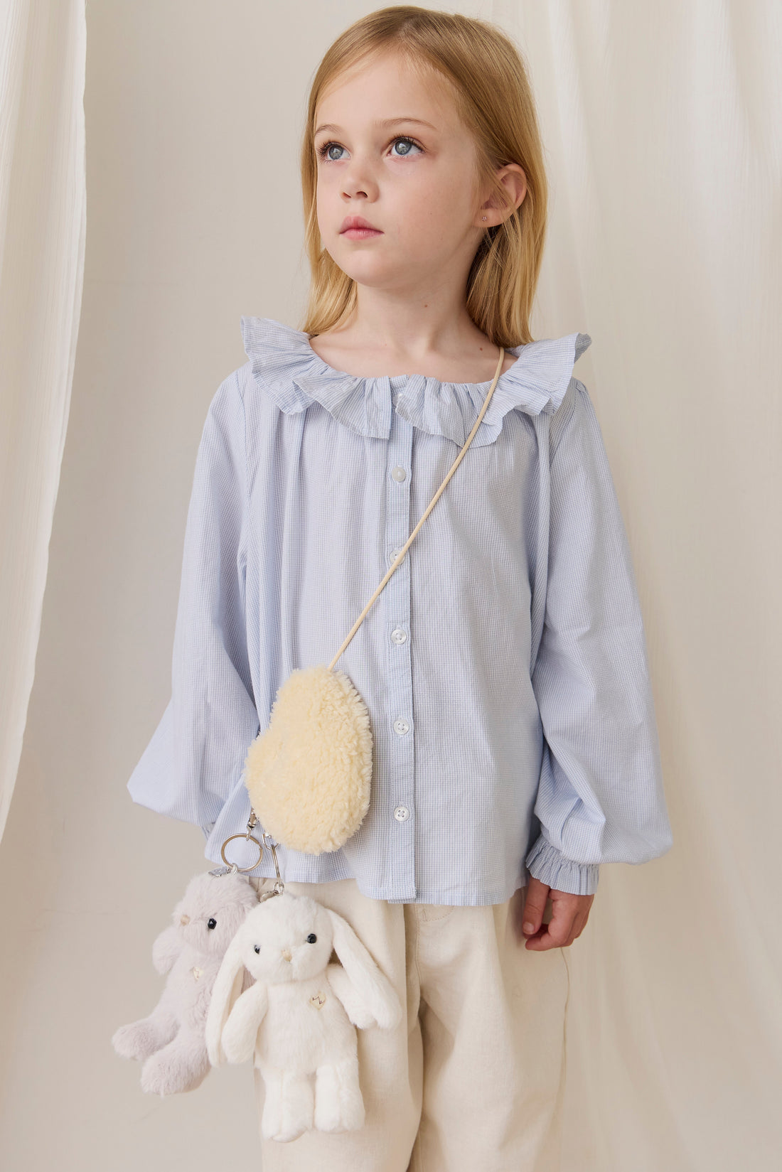Snuggle Bunnies - Penelope Keyring - Beige Childrens Toy from Jamie Kay Australia