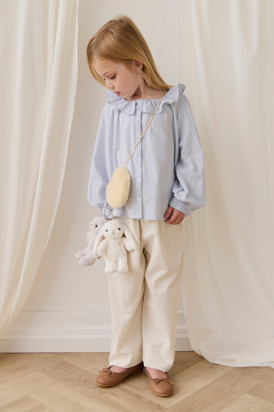 Snuggle Bunnies - Penelope Keyring - Beige Childrens Toy from Jamie Kay Australia