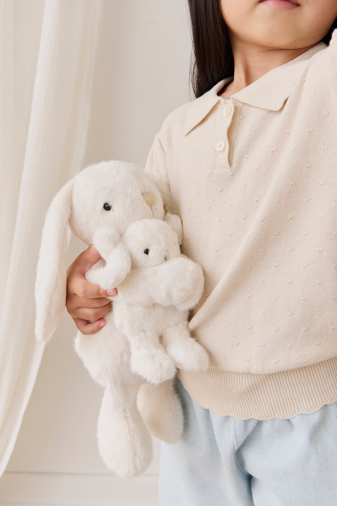 Snuggle Bunnies - Frankie the Hugging Bunny - Marshmallow Childrens Toy from Jamie Kay Australia