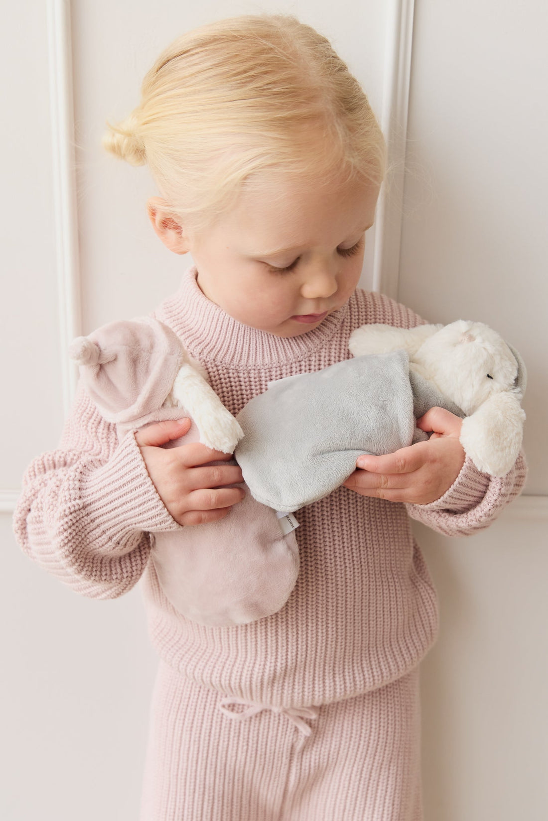 Snuggle Bunnies - Sleeping Penelope  - Blush Childrens Toy from Jamie Kay Australia