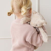 Snuggle Bunnies - Georgie With Bow Childrens Toy from Jamie Kay Australia