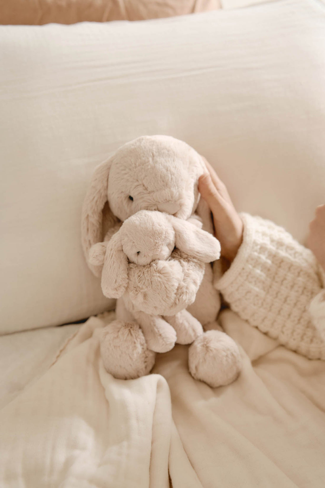 Snuggle Bunnies - Frankie the Hugging Bunny - Brulee Childrens Toy from Jamie Kay Australia