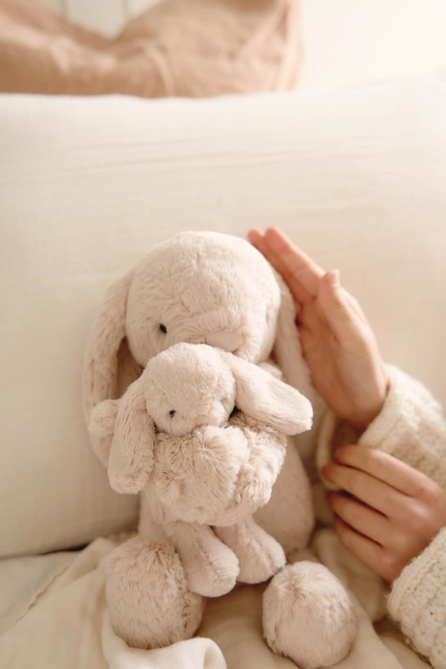 Snuggle Bunnies - Frankie the Hugging Bunny - Brulee Childrens Toy from Jamie Kay Australia