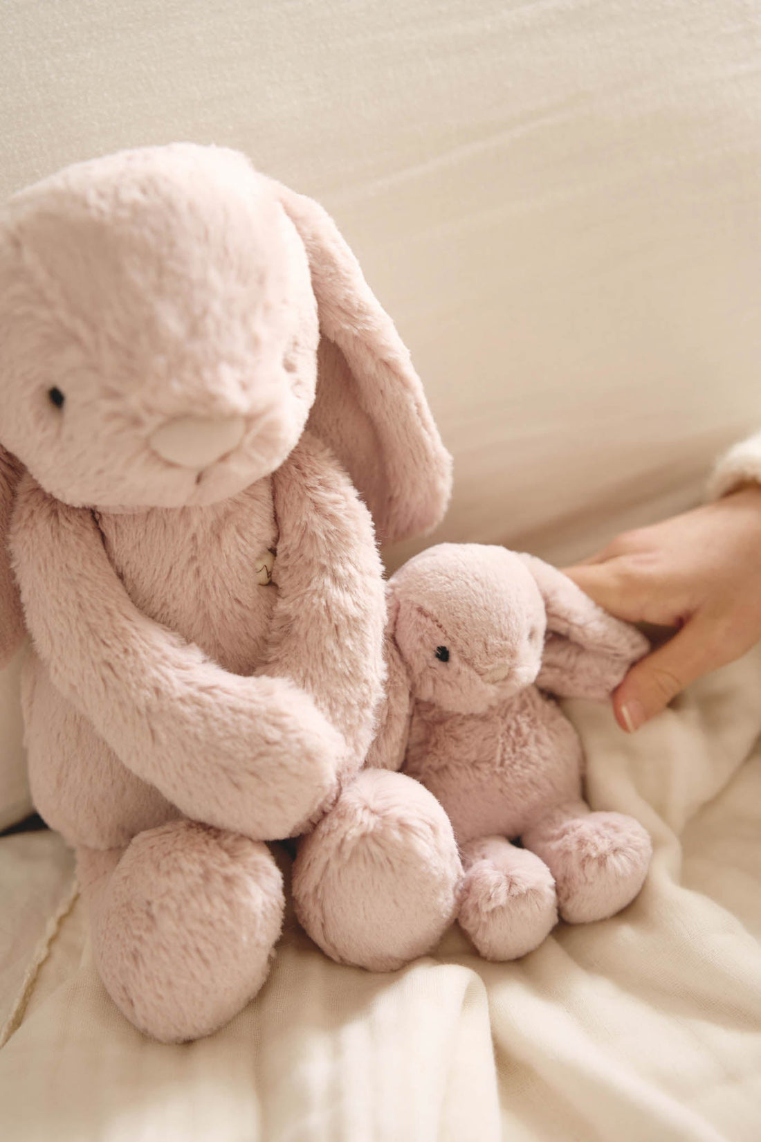 Snuggle Bunnies - Frankie the Hugging Bunny - Blush Childrens Toy from Jamie Kay Australia