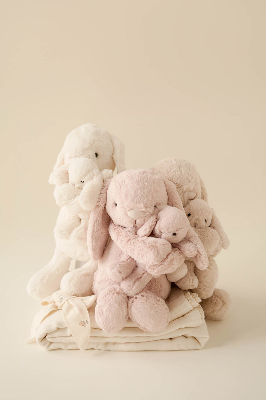 Snuggle Bunnies - Frankie the Hugging Bunny - Blush Childrens Toy from Jamie Kay Australia