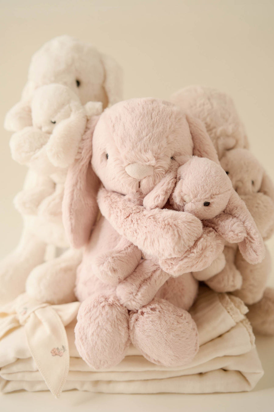 Snuggle Bunnies - Frankie the Hugging Bunny - Blush Childrens Toy from Jamie Kay Australia