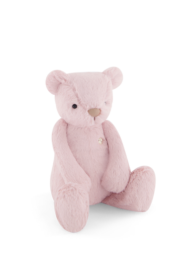 Snuggle Bunnies - George the Bear - Powder Pink Childrens Toy from Jamie Kay Australia