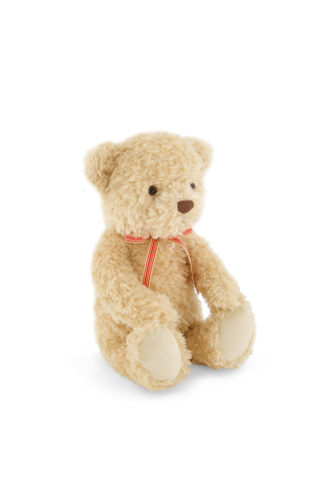 Snuggle Bunnies - Arthur the Bear - Arthur with Red Stripe Bow Childrens Toys from Jamie Kay Australia