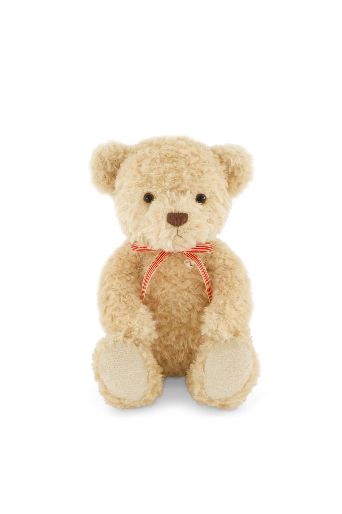 Snuggle Bunnies - Arthur the Bear - Arthur with Red Stripe Bow Childrens Toys from Jamie Kay Australia