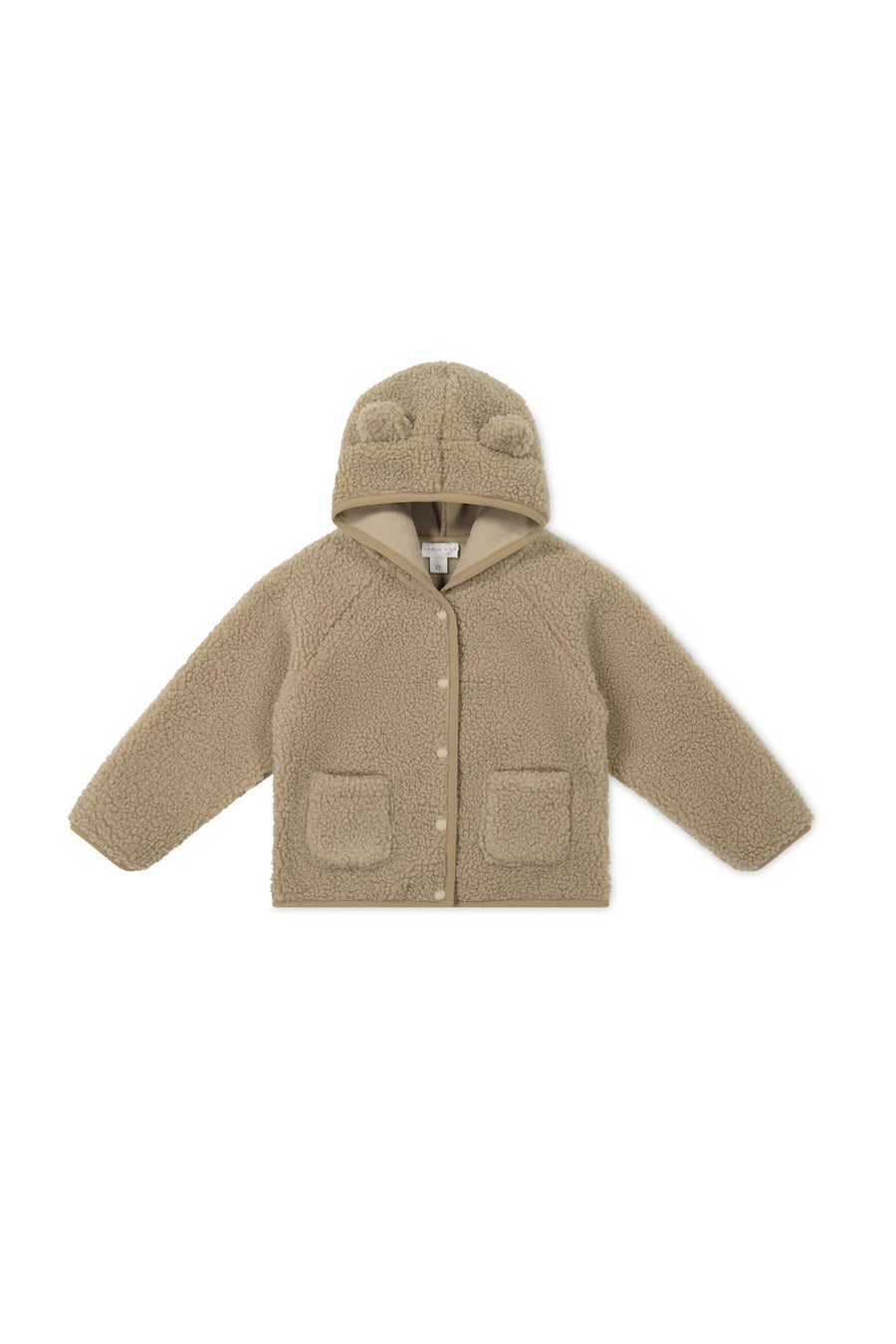 Tatum Sherpa Jacket - Cashew Childrens Jacket from Jamie Kay Australia