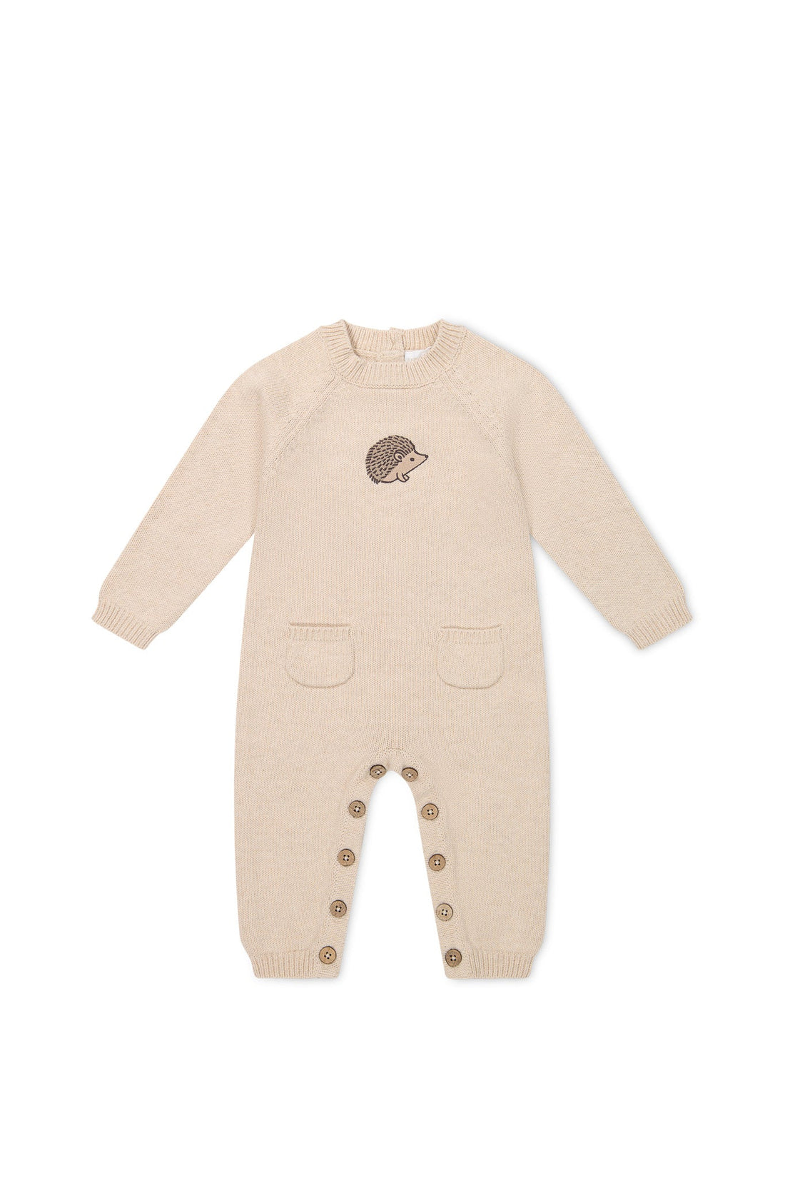 Theo Onepiece - Oatmeal Marle Hedgehog Childrens Onepiece from Jamie Kay Australia