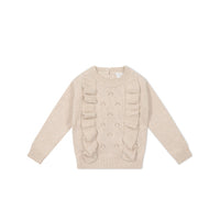 Valentia Jumper - Light Oatmeal Marle Childrens Jumper from Jamie Kay Australia