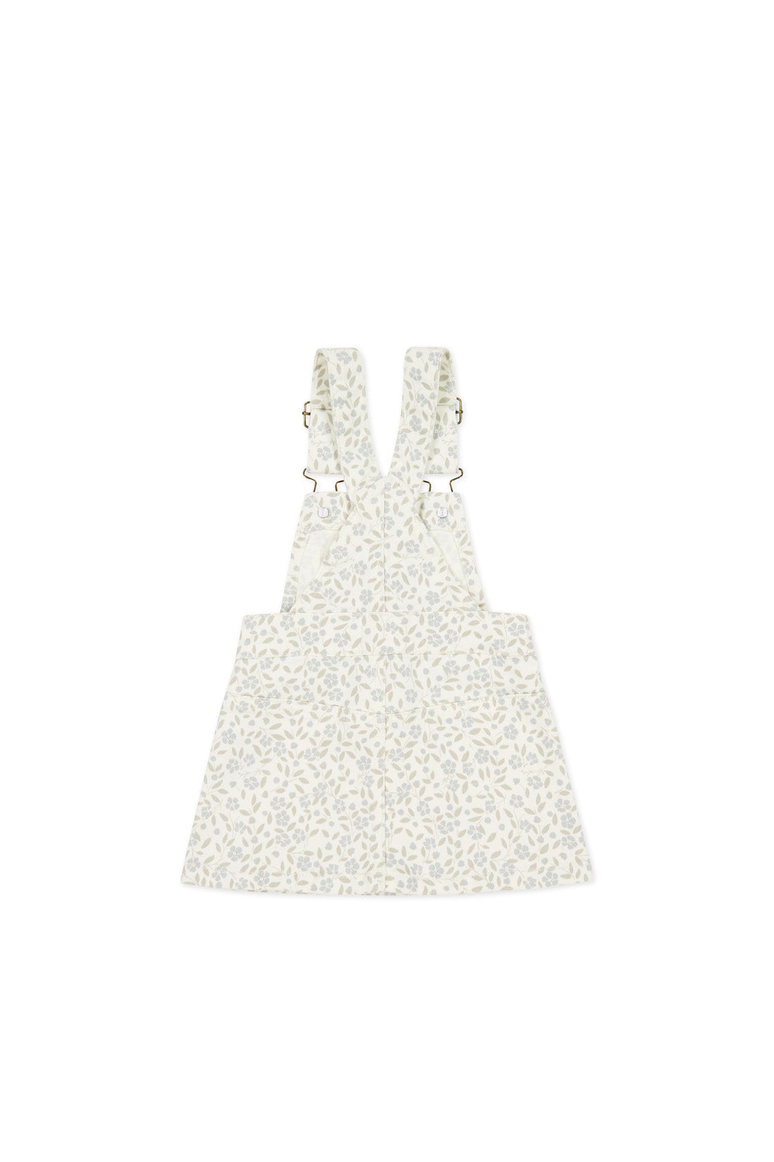 Vintage Overall Dress - Elodie Whisper White Childrens Overall from Jamie Kay Australia