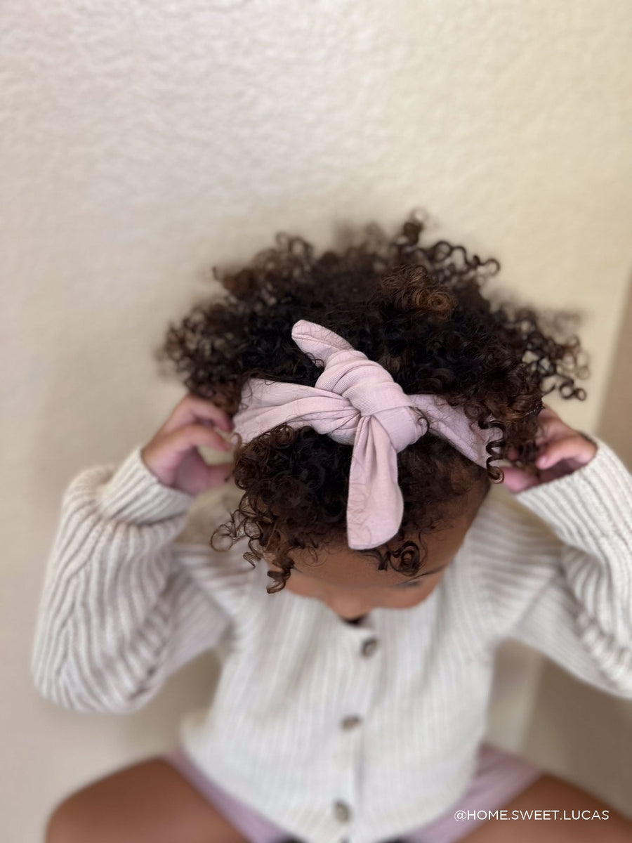 Organic Cotton Headband - Powder Pink Childrens Headband from Jamie Kay Australia