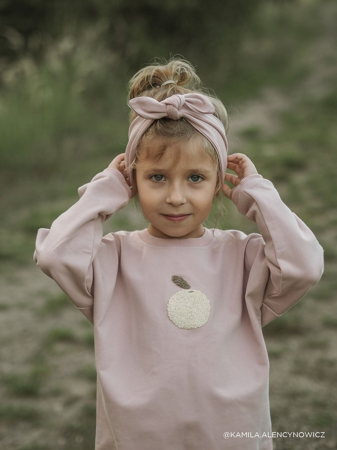 Organic Cotton Headband - Powder Pink Childrens Headband from Jamie Kay Australia