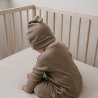 Organic Cotton Modal Marley Beanie - Pecan Childrens Hat from Jamie Kay Australia