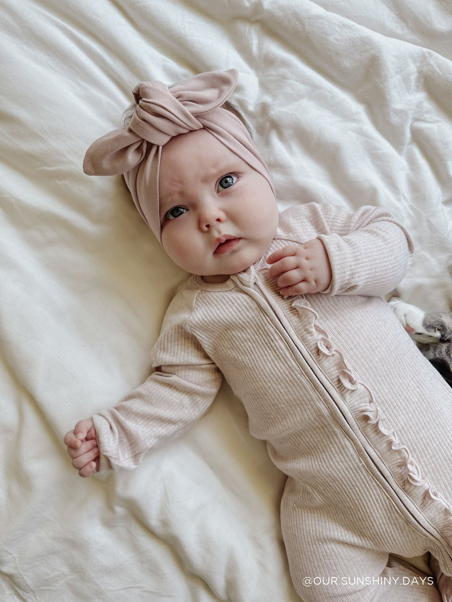 Organic Cotton Headband - Powder Pink Childrens Headband from Jamie Kay Australia