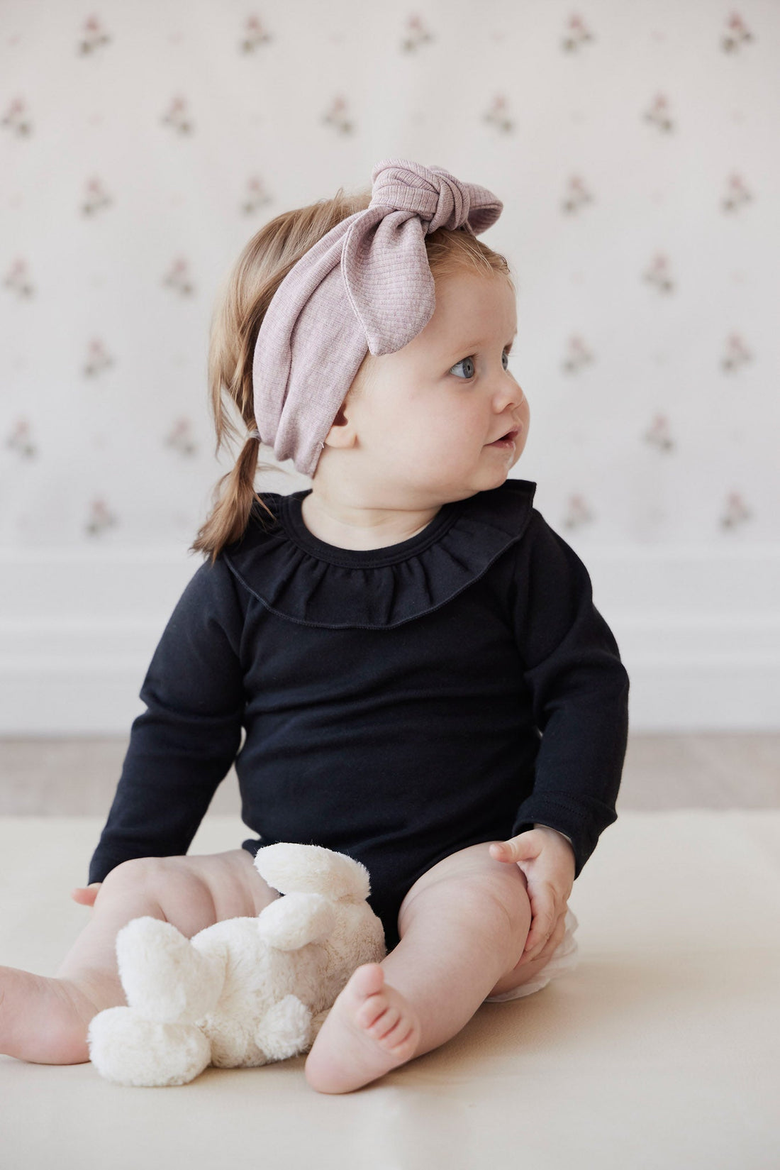 Organic Cotton Modal Headband - Mushroom Marle Childrens Headband from Jamie Kay Australia