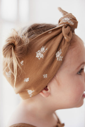 Organic Cotton Headband - Polly Bronze Childrens Headband from Jamie Kay Australia