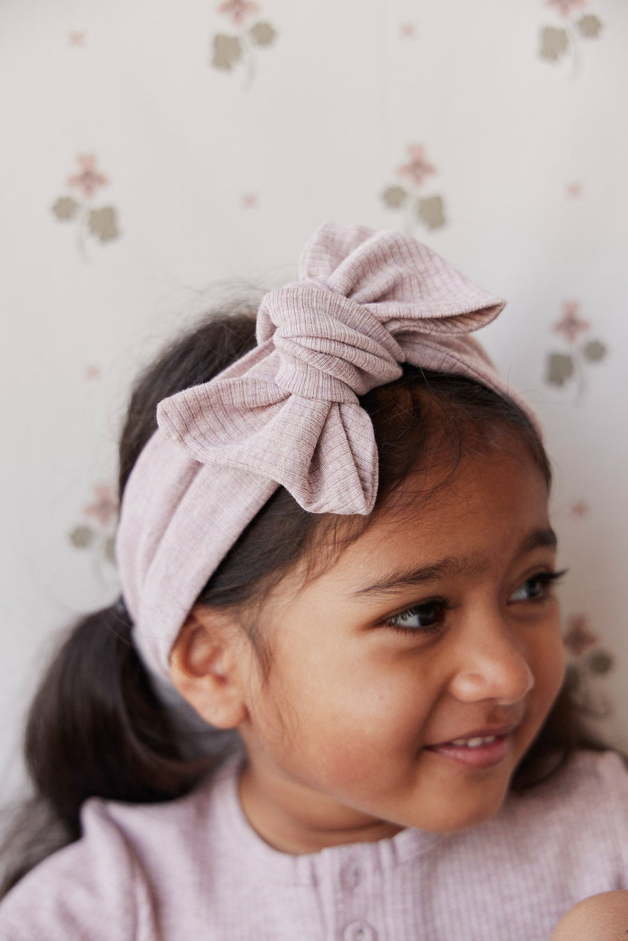 Organic Cotton Modal Headband - Mushroom Marle Childrens Headband from Jamie Kay Australia