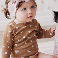 Organic Cotton Modal Headband - Mushroom Marle Childrens Headband from Jamie Kay Australia