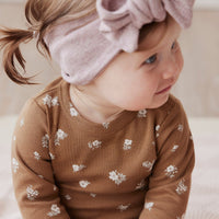 Organic Cotton Modal Headband - Mushroom Marle Childrens Headband from Jamie Kay Australia