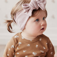 Organic Cotton Modal Headband - Mushroom Marle Childrens Headband from Jamie Kay Australia