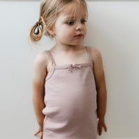 Organic Cotton Modal Singlet - Blossom Childrens Singlet from Jamie Kay Australia