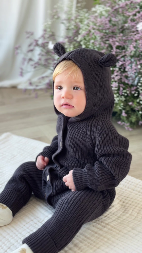 Bear Cardigan - Matcha Childrens Cardigan from Jamie Kay Australia