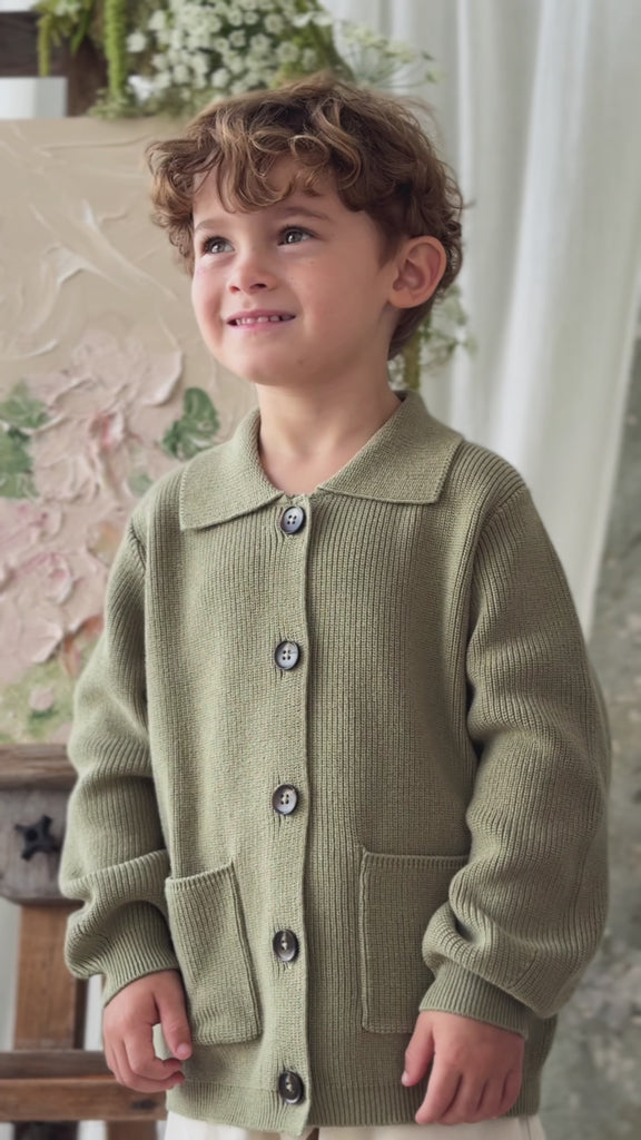 Hendrick Knit Jacket - Backyard Childrens Jacket from Jamie Kay Australia