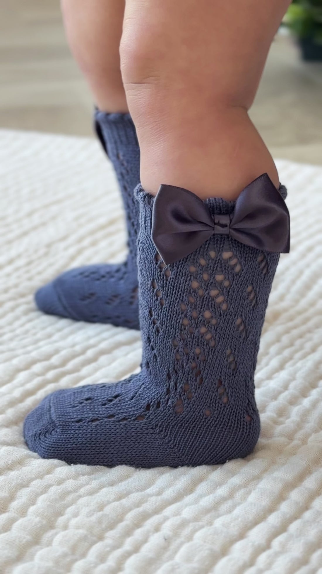 Charlotte Socks - Milk Childrens Socks from Jamie Kay Australia