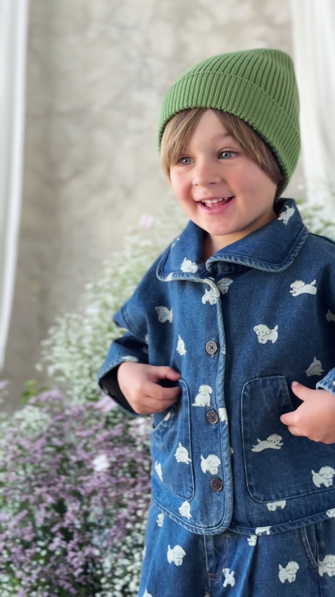 Johan Knit Beanie - Matcha Childrens Hat from Jamie Kay Australia