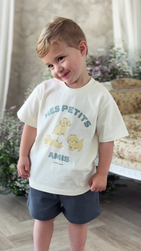Organic Cotton Bjorn Tee - Pristine Childrens Top from Jamie Kay Australia