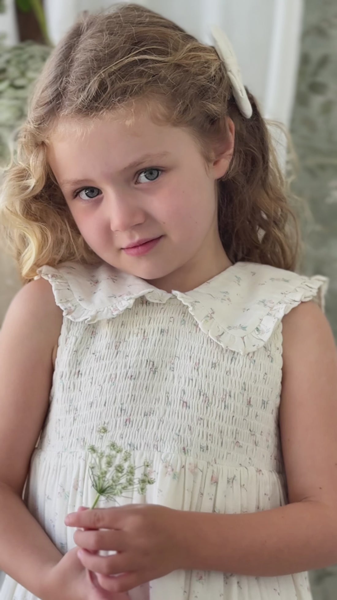 Organic Cotton Muslin Christabel Dress - Solange Snow Childrens Dress from Jamie Kay Australia
