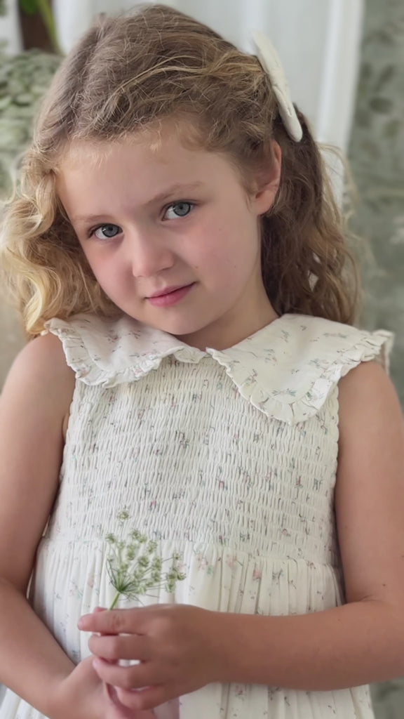 Organic Cotton Muslin Christabel Dress - Solange Snow Childrens Dress from Jamie Kay Australia
