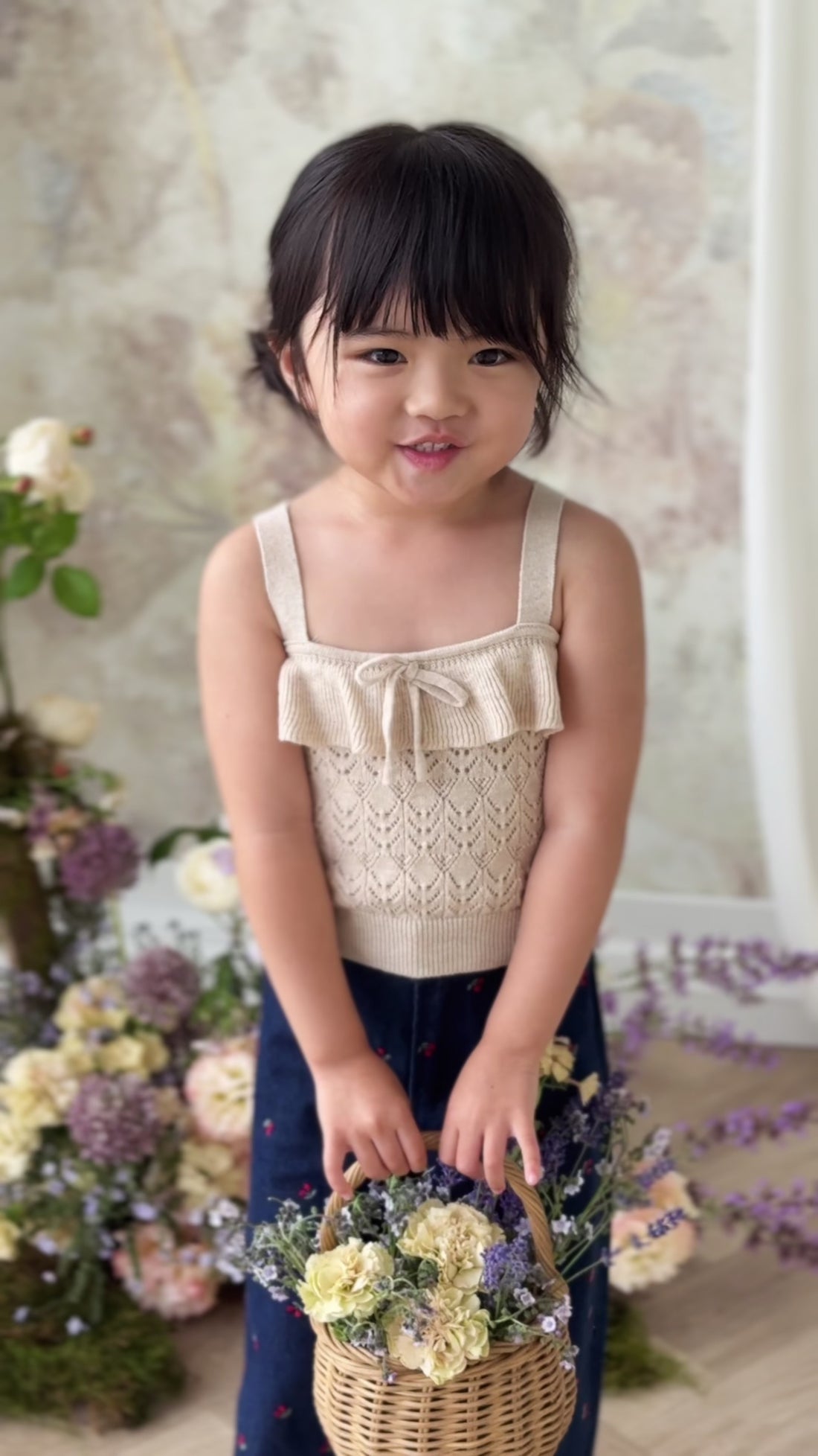 Amandine Pant - Cerise Denim Childrens Pant from Jamie Kay Australia