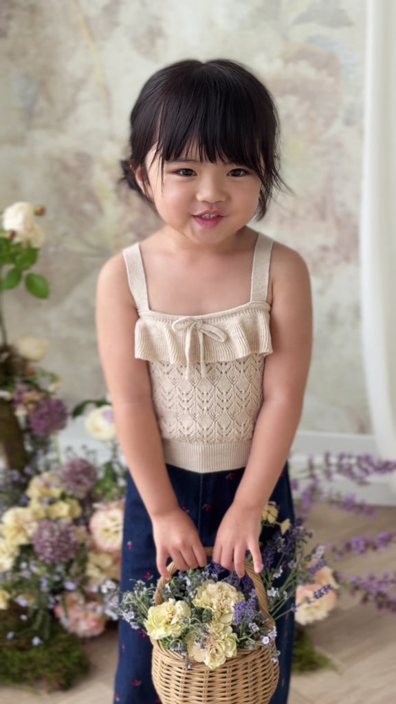 Amandine Pant - Cerise Denim Childrens Pant from Jamie Kay Australia