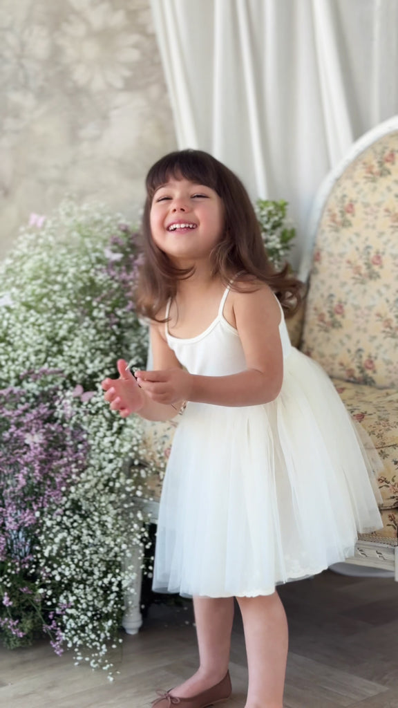 Leonie Dress - Parchment Childrens Dress from Jamie Kay Australia
