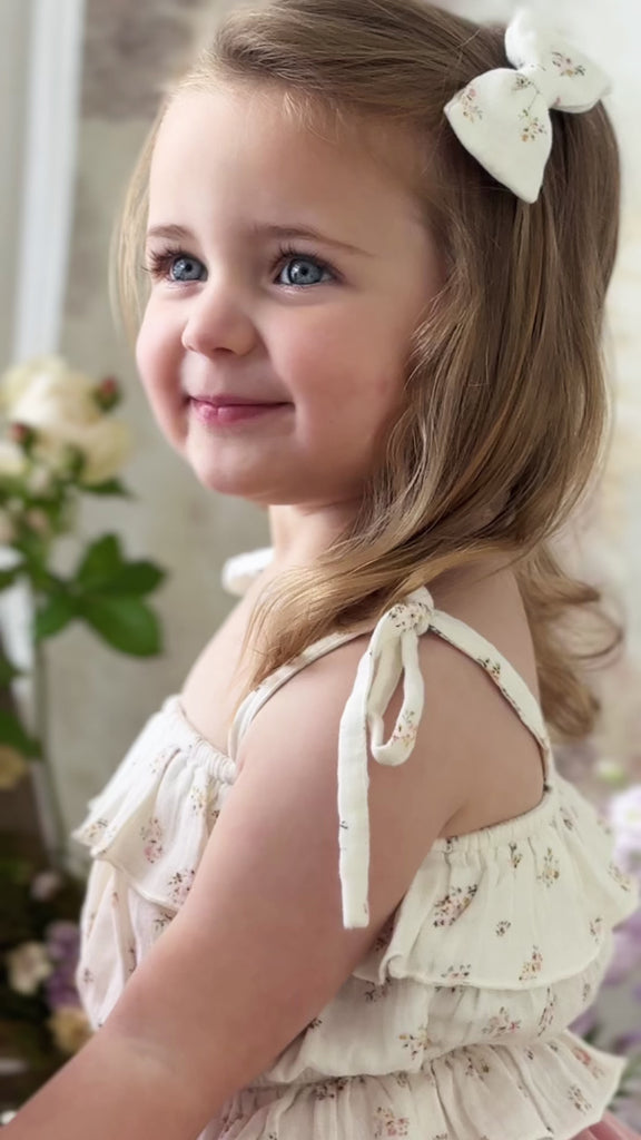 Organic Cotton Muslin Harriet Top - Ayla Whisper Childrens Top from Jamie Kay Australia