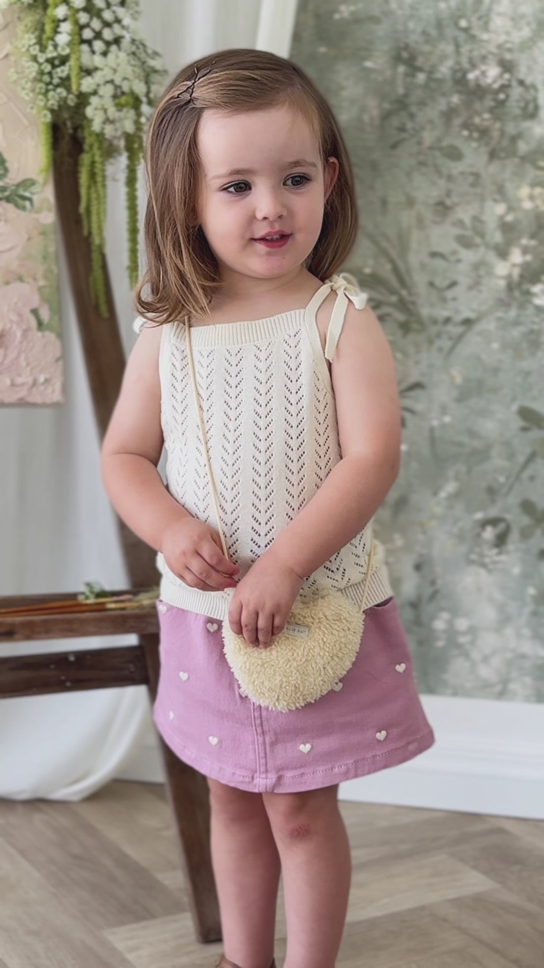 Aria Knitted Top - Soft Petal Childrens Top from Jamie Kay Australia