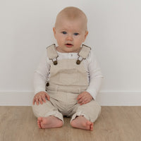 Arlo Twill Overall - Soft Clay/Stucco Stripe Childrens Overall from Jamie Kay Australia