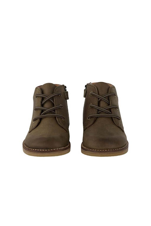 Leather Boot - Olive Childrens Footwear from Jamie Kay Australia